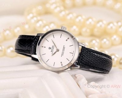 Japan Grade Rolex Oyster Perpetual Quartz Watch SS White Dial-Rolex Watch Replica on Sale